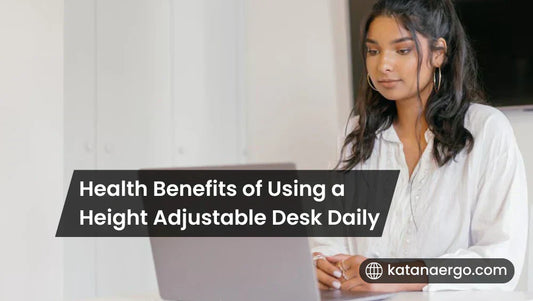 Health Benefits of Using a Height Adjustable Desk Daily
