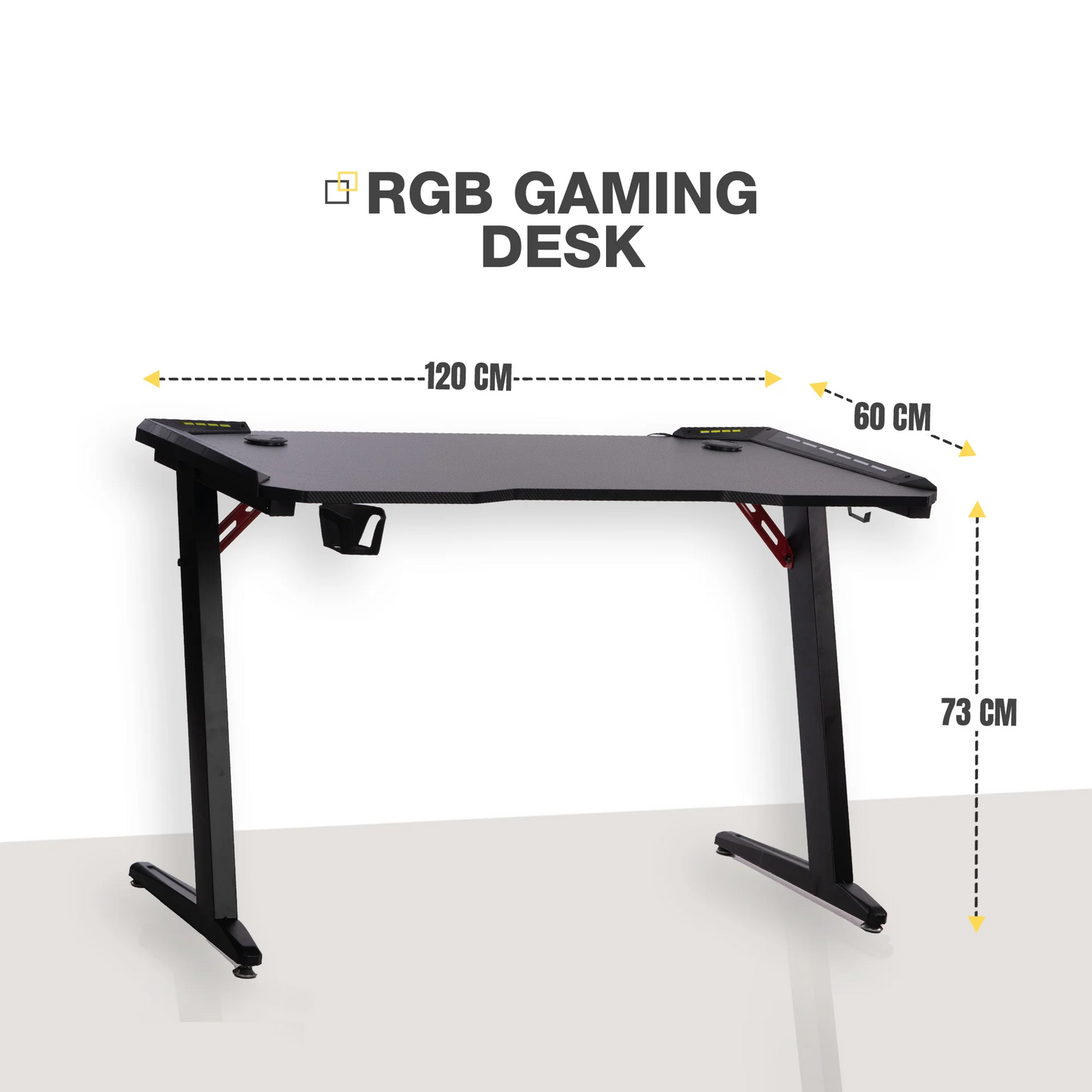 Z Desk - RGB Office & Gaming Desk with Remote-Controlled LED Lights Offer